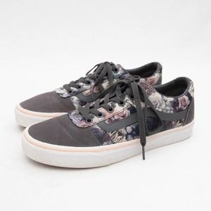 VANS® Women's Satin Floral Ward Sneaker Size 9